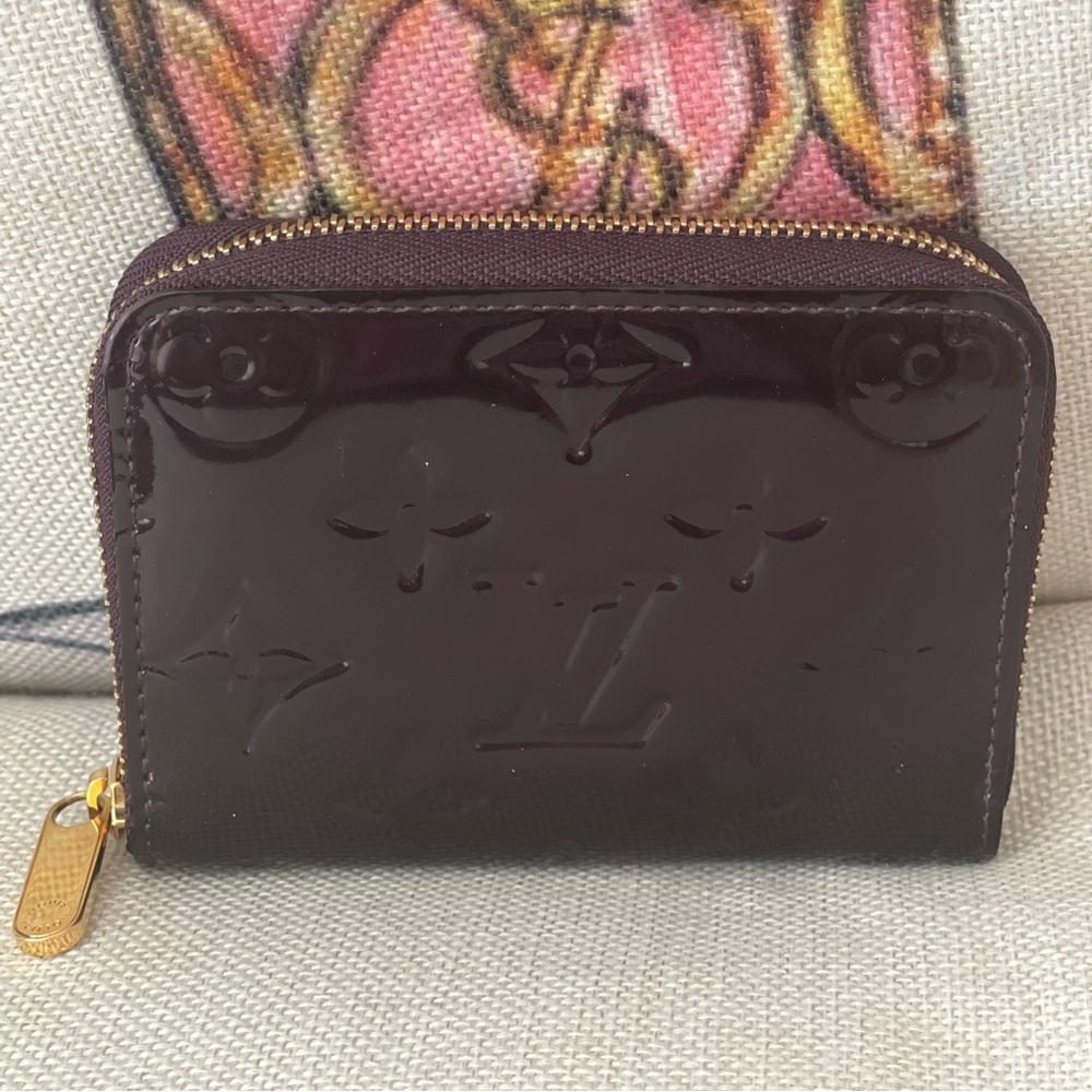 LOUIS VUITTON Amarante Monogram Vernis Zippy Coin Purse⭐️Stunning condition⭐️